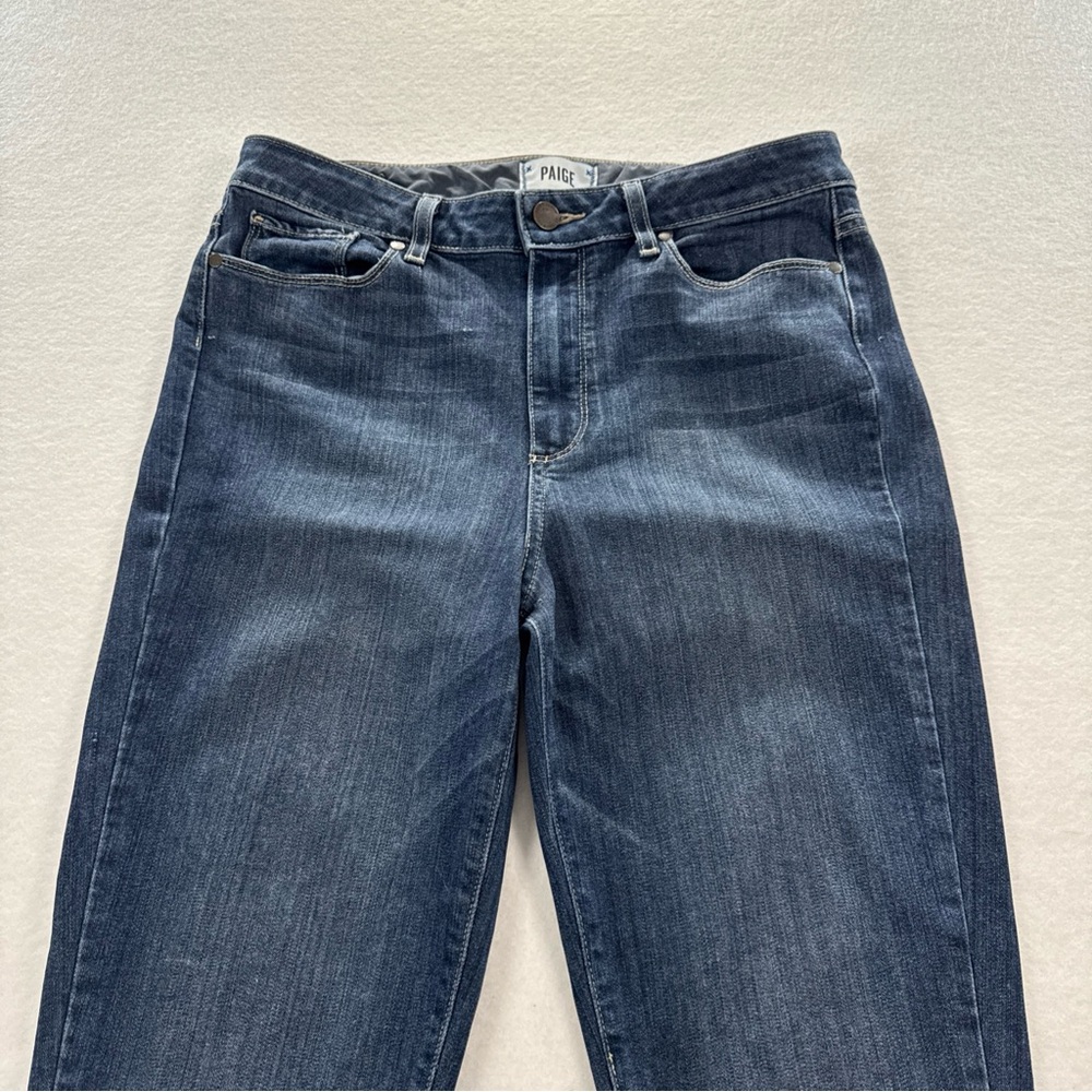 PAIGE Dark Wash Flare Jeans - Picture 4 of 8